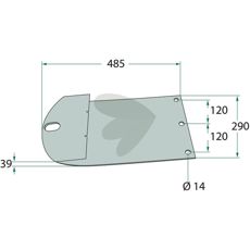 Holdbart slæbesko 253480.1 for optimal ydeevne på din maskine.
