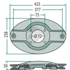 Tallerken 377H, designet til at tilbyde effektivitet og holdbarhed.