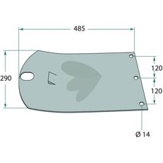 Kvalitets slæbesko 253657.0 for øget effektivitet og holdbarhed.