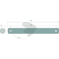Bolt 30X286mm er af høj kvalitet og understøtter tungere maskiner.