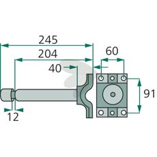 Aksel 264012.0, vigtig komponent for effektiv maskinydelse.