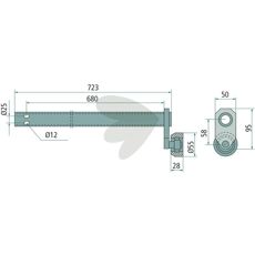Styrestang - 275600271, ideel til at forbedre traktorens præstation.