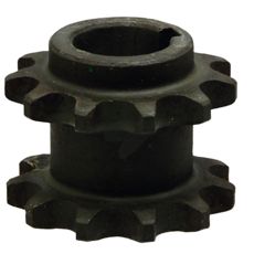 Dobbelt kædehjul 11 tænder, 3/4", for effektiv kraftoverførsel.