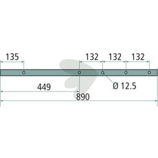 Stiftbeslag for traktorer, model 286600200, perfekt til landbrug og byggesektoren.