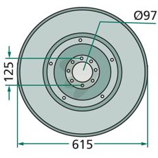 Glidetallerken 333610120 giver langvarig ydelse til traktorer og maskiner.