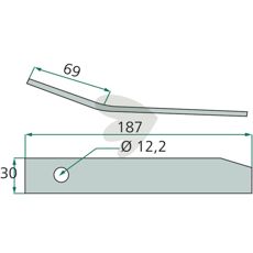 Finger 38350000, klassisk reservedel til byggeri og landbrug.