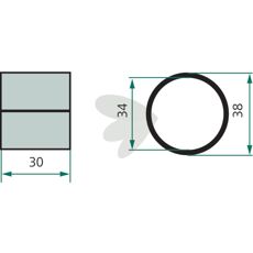 Bøsning PM 3030DX, passer perfekt til flere landbrugsmaskiner.