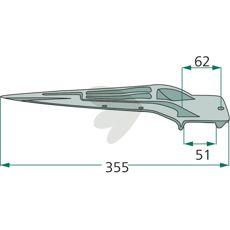 Ballepig 536220, en vigtig del for effektiv ballehåndtering.