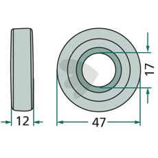 Leje til løberulle designet til glat bevægelse i maskiner.