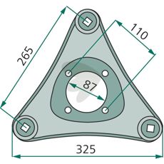 Højkvalitets skål KT5513600094 til en bred vifte af landbrugsmaskiner.