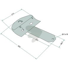 Slæbesko 55656200, en holdbar og pålidelig del til din traktor.