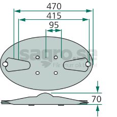 Holdbar og effektiv tallerken til alle typer landbrugsmaskiner.