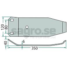 Holdbare glidesko 55903900, giver optimal ydelse til landbrug.
