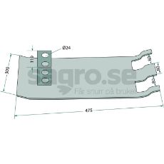 Robust glidesko 55911300, perfekt til udfordrende markarbejde.