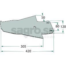 Glidesko 55921500, høj kvalitet og holdbarhed til landbrugsmaskiner.