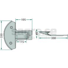 Professionel slæbesko 56190500, gør landbruget lettere og mere effektivt.