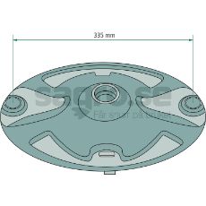 Målrettet diskette der effektiviserer jordbearbejdning i landbrug.