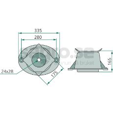 Hat og rydder tallerken, ideel til tunge landbrugsmaskiner.