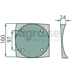 Sikkert tallerkenlåg 56803420 for at beskytte dine udstyr.