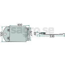 Slæbesko 56809000, pålidelig del til traktor accessories og landbrugsudstyr.