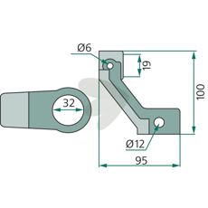 Styrhåndtag - 57515000, giver præcision og kraft i styringen.