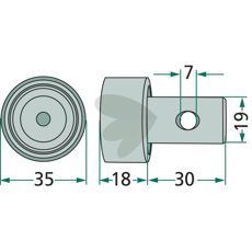 Løberulle komplet med aksel, perfekt til at forbedre ydeevnen i landbrug.