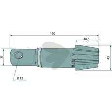 Effektivt konisk hjul 10 tænder -57569100 til præcis rotationskontrol.