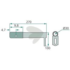 Tindearmholder, vigtig del for opstilling og stabilitet.
