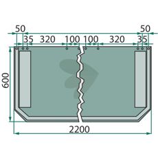 Holdbar dug til beskyttelse og overdækning, ideel til brug i landbrug og konstruktion.