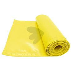 Gul beskyttelsespresenning, der beskytter mod vejr og snavs, perfekt til udendørs brug.