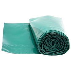 Mørkegrøn beskyttelsespresenning, ideel til at beskytte og bevare udstyr udendørs.