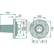 Holdbart nav 58711400, ideelt til traktorer og landbrugsarbejde.