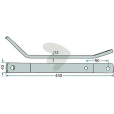 Stiftholder Kuhn 58723300, vigtig del for maskinvedligehold.
