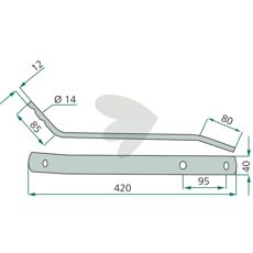 Stiftholder Kuhn for GF 3701, 5801MH, 5801MHO for høj ydeevne.