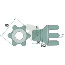 Klo-kobling 58756800, gør driften mere smidig og effektiv på din maskine.