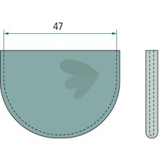 Beskyttelseshætte i PVC, holdbar løsning til at beskytte mod skader.