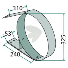 Holdbar pick-up bøjle 154027, designet til at give pålidelig støtte ved transport af tunge laster.