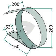 Effektiv pick-up bøjle 9160.11.027-0 til praktisk håndtering af materiale.