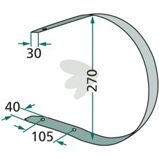 Kvalitets pick-up bøjle 916011059-0, perfekt til effektiv indsamling.