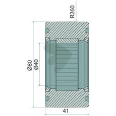 Løberulle til indføring 87004818, vigtig del for fastholdelse og stabilitet.