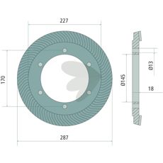 Drev sæt med 83 tænder for pålidelig drift og effektiv ydeevne i traktorer.