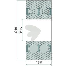 LR 5202 NPPU løberulle, komplet og designet til brug i Pick-up.