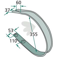 Skraber højre 938164.0, specifikt designet til at optimere alle arbejdsoperationer.