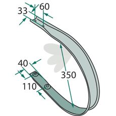 Middel skraber, perfekt til centrale rengøringsopgaver i landbrug.