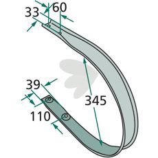 Udvendig skraber fra Krone, model 938311.0, holdbar og effektiv.