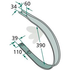 Skraber til udvendig anvendelse fra Krone, model 938312.0.