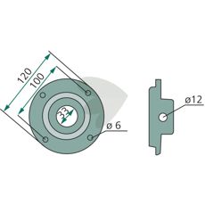 Nav til skive, en grundlæggende komponent for maskinernes rotationssystem.