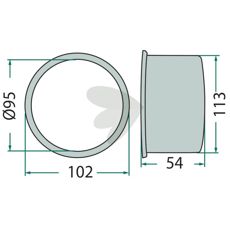 Kravebøsning med V-ring, sikrer pålidelig tætning og ydeevne i maskiner.