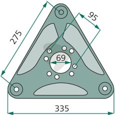 Kraftfuld plade VNB2280394, designet til at klare barske forhold.