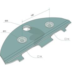 Slæbesko DC50000, perfekt til krævende miljøer inden for byggeri.